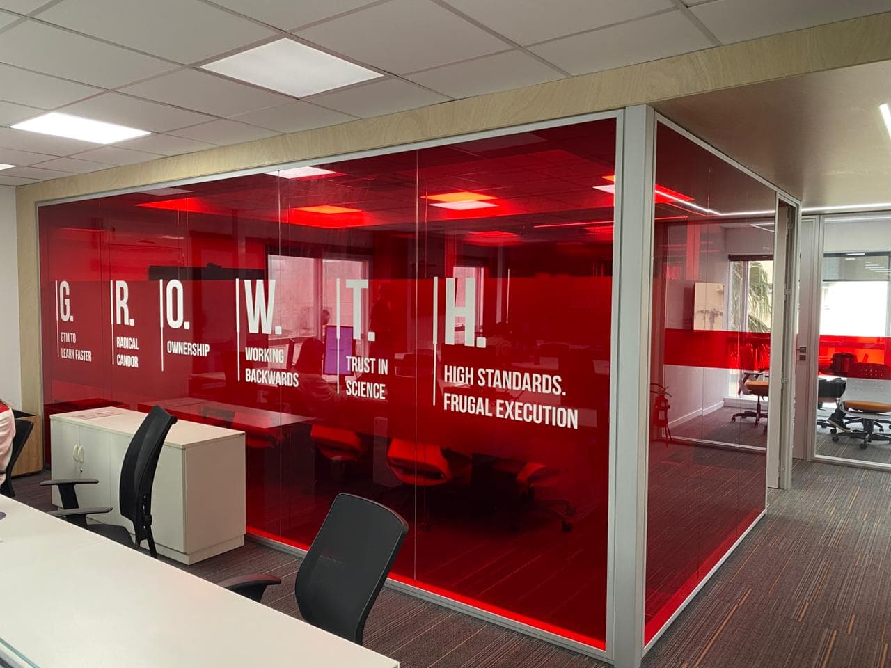 Comunicação visual em ambiente corporativo